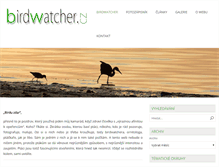 Tablet Screenshot of birdwatcher.cz